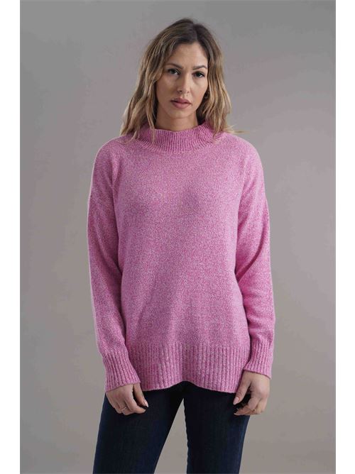 Maglia in misto lana brand unique | 24022FUXIA